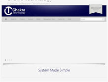 Tablet Screenshot of chakratechnology.com